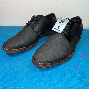 Brand new JF j.Ferrar marcus black oxford casual shoes faux leather size 11M